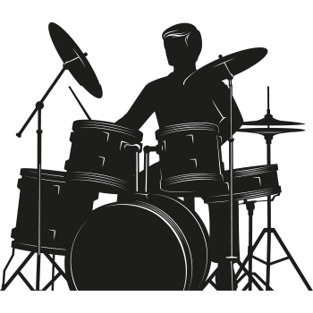 Jazz Metal Rock Band Drum Drummer Percussion Silhouette