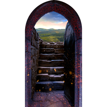 Fantasy Dungeon Exit Door Scenery Landscape View -$0.00
