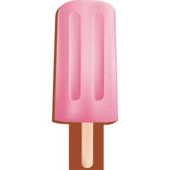 Pink Ice Cream Popsicle Stick Sherbet -$0.00