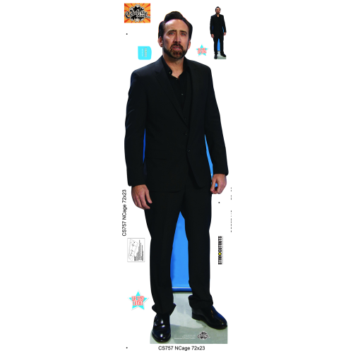 Life Size Nicolas Cage Cardboard Cutout $48.99 | Great For Parties And  Events