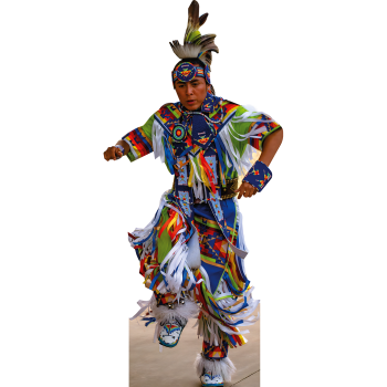 Jicarilla Apache Forward Dance Dancing Indian Native American Cardboard Cutout Standee Standup -$63.99
