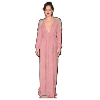 Dakota Johnson Grey Shades Earrings Pink Shades Dress Cardboard Cutout Standee Standup -$49.99