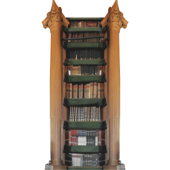 Paris Column Book Shelf Corner Piece Cardboard Cutout Standee Standup -$0.00