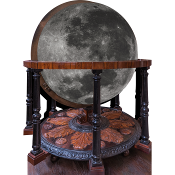 Academy Academic Library Celestial Terrestrial Moon Luna Globe Model Cardboard Cutout Standee Standup -$0.00