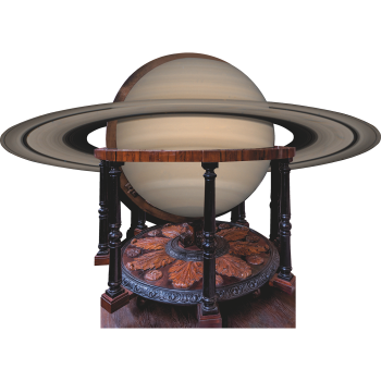 Academy Academic Library Celestial Terrestrial Saturn Globe Model Cardboard Cutout Standee Standup