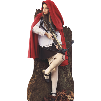 Little Red Riding Hood Bow Crossbow Arrow Hunting Cardboard Cutout Standee Standup