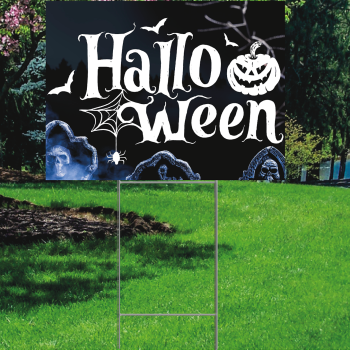 Halloween Lettering Plastic Outdoor Yard Sign Decoration Cutout -$14.99
