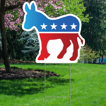 Democratic Donkey Outdoor Yard Sign Decoration Cutout -$14.99