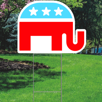 Republican Elephant Outdoor Yard Sign Decoration Cutout -$14.99