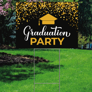 Graduation Party Sign Plastic Outdoor Yard Sign Decoration Cutout