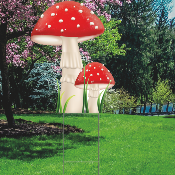 Nature Mushroom Outdoor Yard Decoration Cutout -$14.99