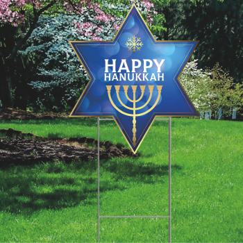 Hanukkah Candle Holder Menorah Hanukkiah Star Outdoor Yard Decoration Cutout -$14.99