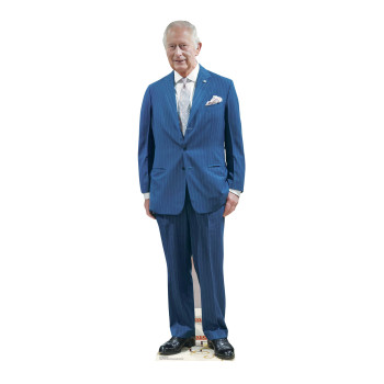 King Charles Blue Suit Cardboard Cutout Standee Standup -$58.99