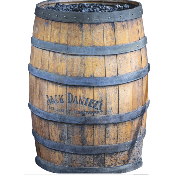 Jack Daniels Whiskey Barrel Cardboard Cutout Standee Standup