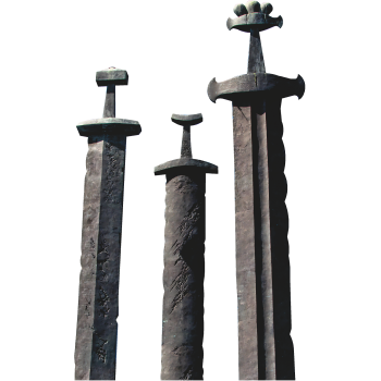 Sverd I Fjell 3 Part Viking Swords Norway Monument Cardboard Cutout Standee Standup