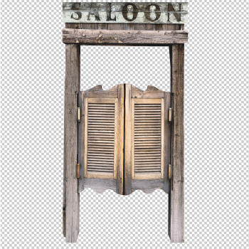 Western Rustic Old Swinging Saloon Doors Cardboard Cutout Standee Standup -$0.00