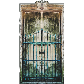 SP12731 Medieval Crypt Cemetery Gates Entrance Cardboard Cutout Standee Standup