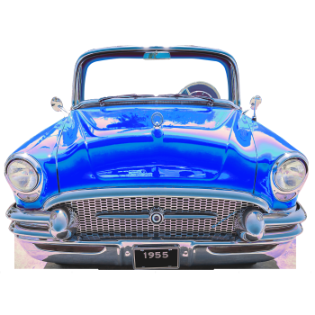 Classic Pearl Blue Car Coupe 1955 Stand in Cardboard Cutout Standee Standup -$64.99