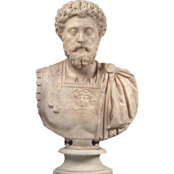 H10782 Marcus Aurelius Bust Marble Head Emperor Philosophy Cardboard Cutout Standup Standee -$0.00