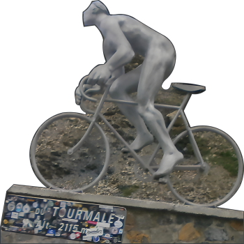SP12773 Tour de France Col du Tourmalet Bicycle Statue Cardboard Cutout Standup Standee