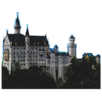 Neuschwanstein Castle Germany Cardboard Cutout Standee Standup - $0.00