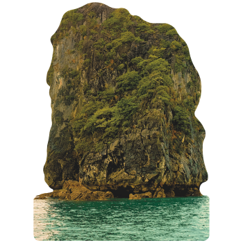 Ha Long Bay Limestone Rock Small Version Cardboard Cutout Standee Standup - $0.00