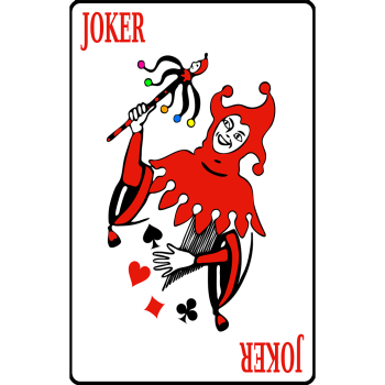 Joker Playing Diamond Spade Heart Club Card Cardboard Cutout Standee Standup