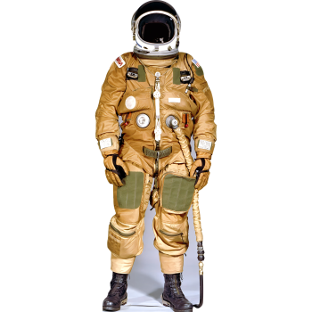 H69369 NASA Shuttle Ejection Escape Space Astronaut Suit Cardboard Cutout Standup Standee -$0.00