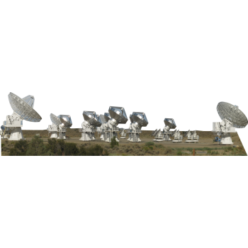 H69372 Search ExtraTerrestrial Intelligence SETI Allen Radio Telescope Array Astronomy Cardboard Cutout Standup Standee -$48.99