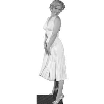 SC2383 Marilyn Monroe Grate White Dress Cardboard Cutout Standup Standee