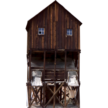 SP12725 Western Rustic 1800s Old Gold Mine Building Cardboard Cutout Standup Standee  -$0.00