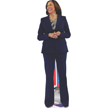 SC2332 Vice President Kamala Harris Blue Pant Suit Cardboard Cutout Standup Standee -$58.99