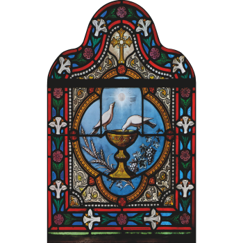 SP12826 Holy Grail Stained Glass Cardboard Cutout Standup Standee -$0.00