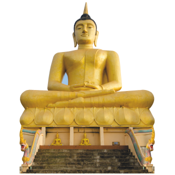 Pakse Golden Buddha Laos Cardboard Cutout Standee Standup -$0.00