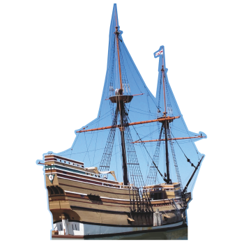 Mayflower Ship Boat Replica Plymouth Cardboard Cutout Standee Standup