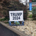 Donald Trump Halloween Zombie 2024 Plastic Outside Yard Sign