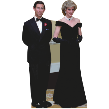 Prince King Charles and Diana Cardboard Cutout Standee Standup