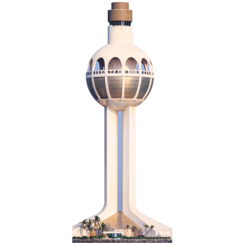Jeddah Port Control Tower Lighthouse Saudi Arabia Cardboard Cutout Standee Standup -$0.00
