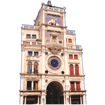 St Mark's Clocktower Torre dell Orologio Venice Italy Cardboard Cutout Standee Standup -$0.00