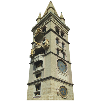 Messina Bell Tower Astronomical Clock Clocktower Cardboard Cutout Standee Standup -$0.00