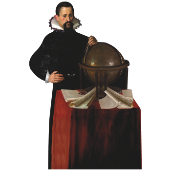 Johannes Kepler Astronomer Law Planetary Motion Cardboard Cutout Standee Standup -$0.00