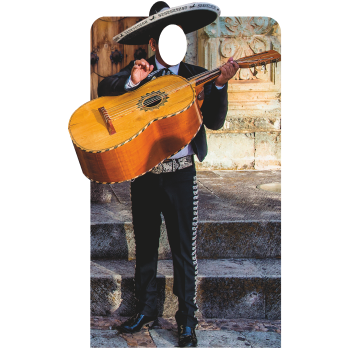 Mariachi Guitar Man Stand In Cardboard Cutout Standee Standup -$0.00