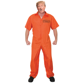 Donald Trump Orange Prison Jumpsuit Cardboard Cutout Standee Standup -$0.00