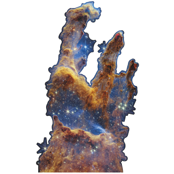 Pillars of Creation Eagle Nebula Hubble Webb Cardboard Cutout Standee Standup