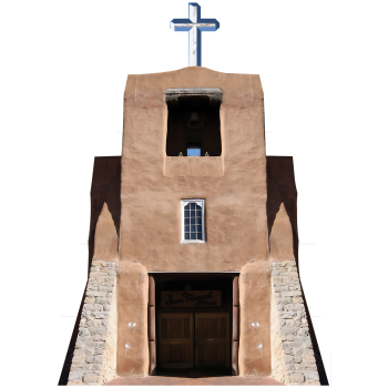 San Miguel Mission Church Santa Fe Cardboard Cutout Standee Standup -$0.00