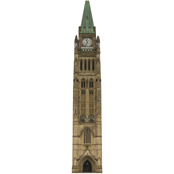 Peace Clock Tower Ottawa Ontario Cardboard Cutout Standee Standup -$0.00