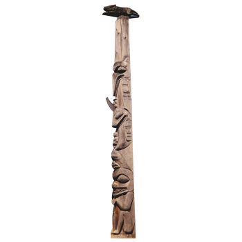 Nanasimget and Whale Totem Pole Cardboard Cutout Standee Standup