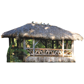 Florida Tribal Tropical Chikee Florida Shelter Roof Hut Cardboard Cutout Standee Standup -$0.00