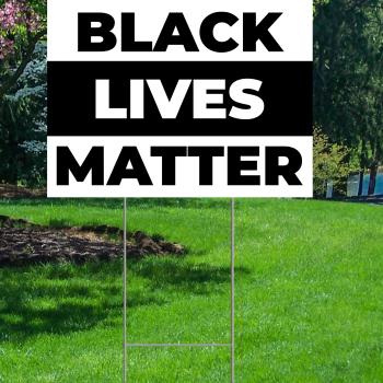 Black Lives Matter Waterproof Coroplast Plastic Yard Sign Lawn Sign