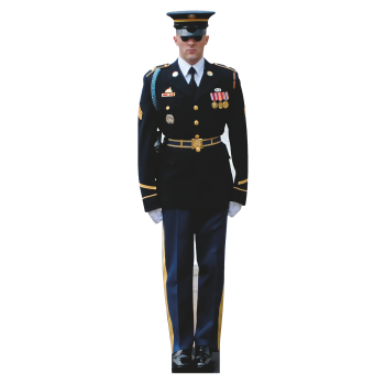 US Army Honor Guard Standing at Attention